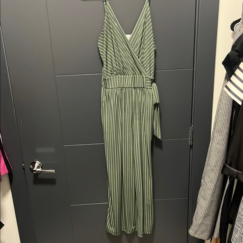 Green Striped Jumper